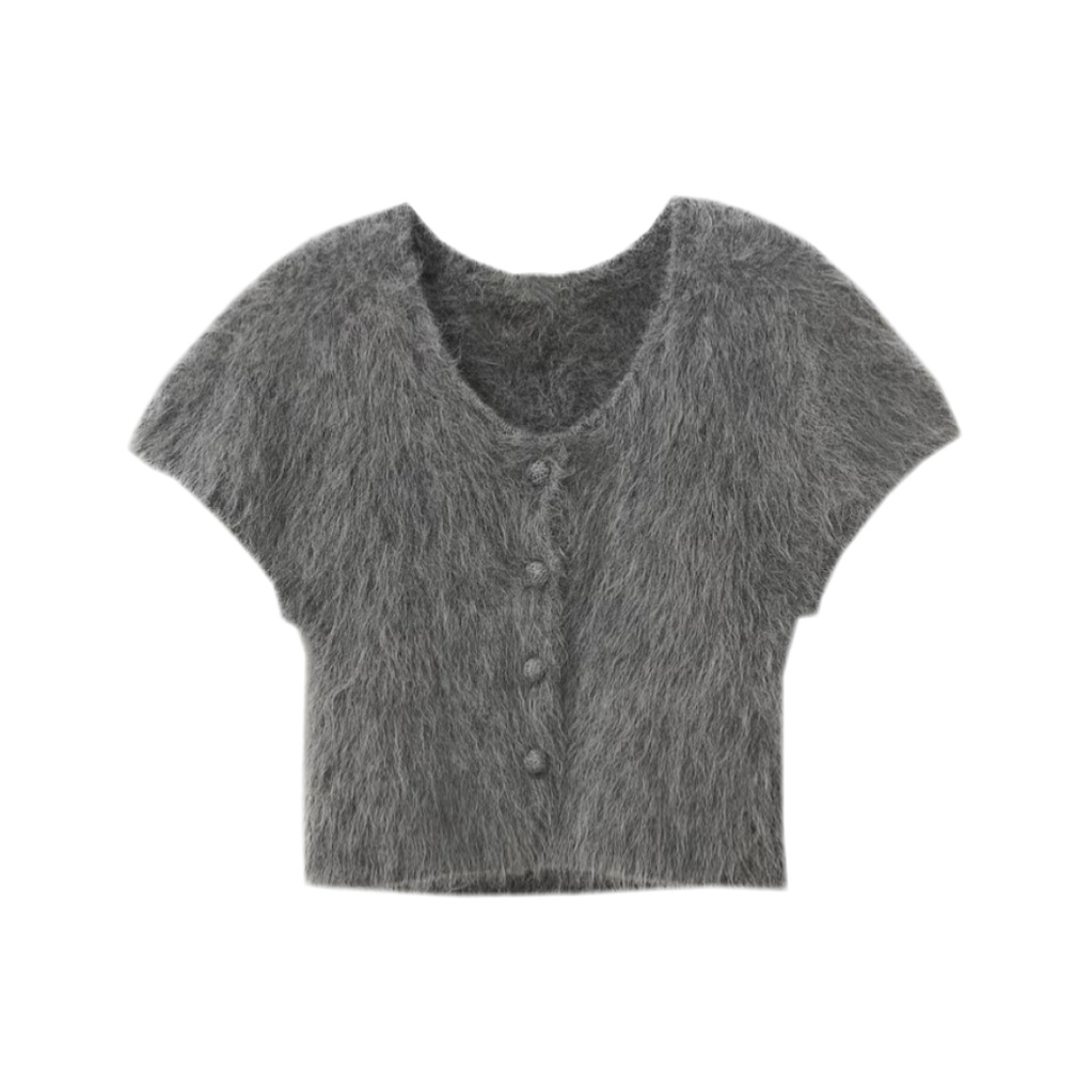 V-neck Alpaca Sweater - NY025